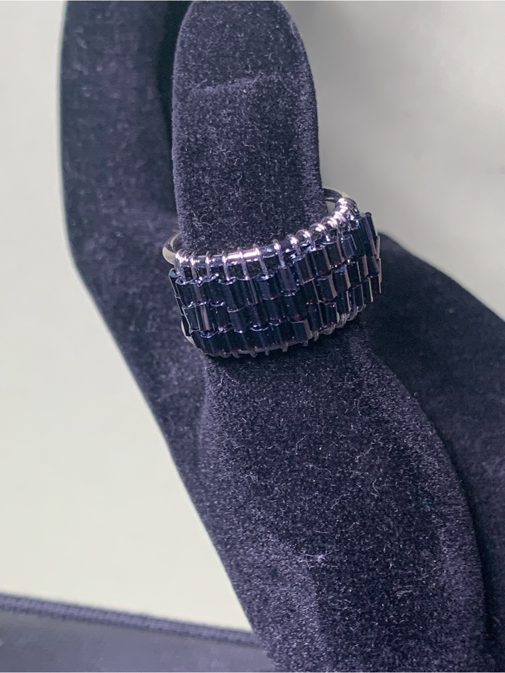 Black Beaded Ring - Classic Women's Fashion